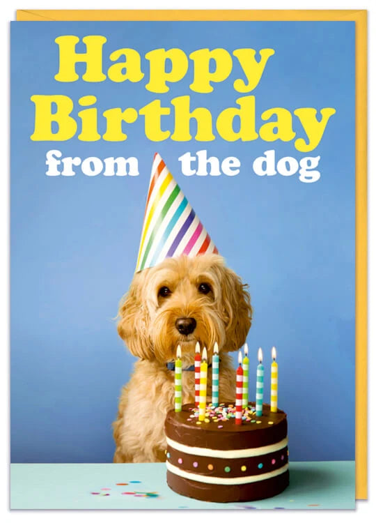 Happy Birthday from the Dog - Card