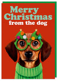 Merry Christmas from the Dog - Card