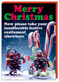 Insufferable festive excitement - Christmas Card