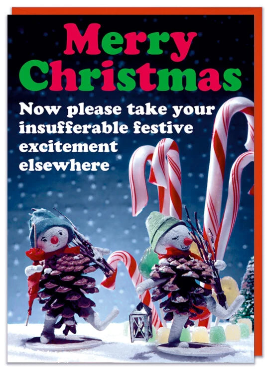 Insufferable festive excitement - Christmas Card