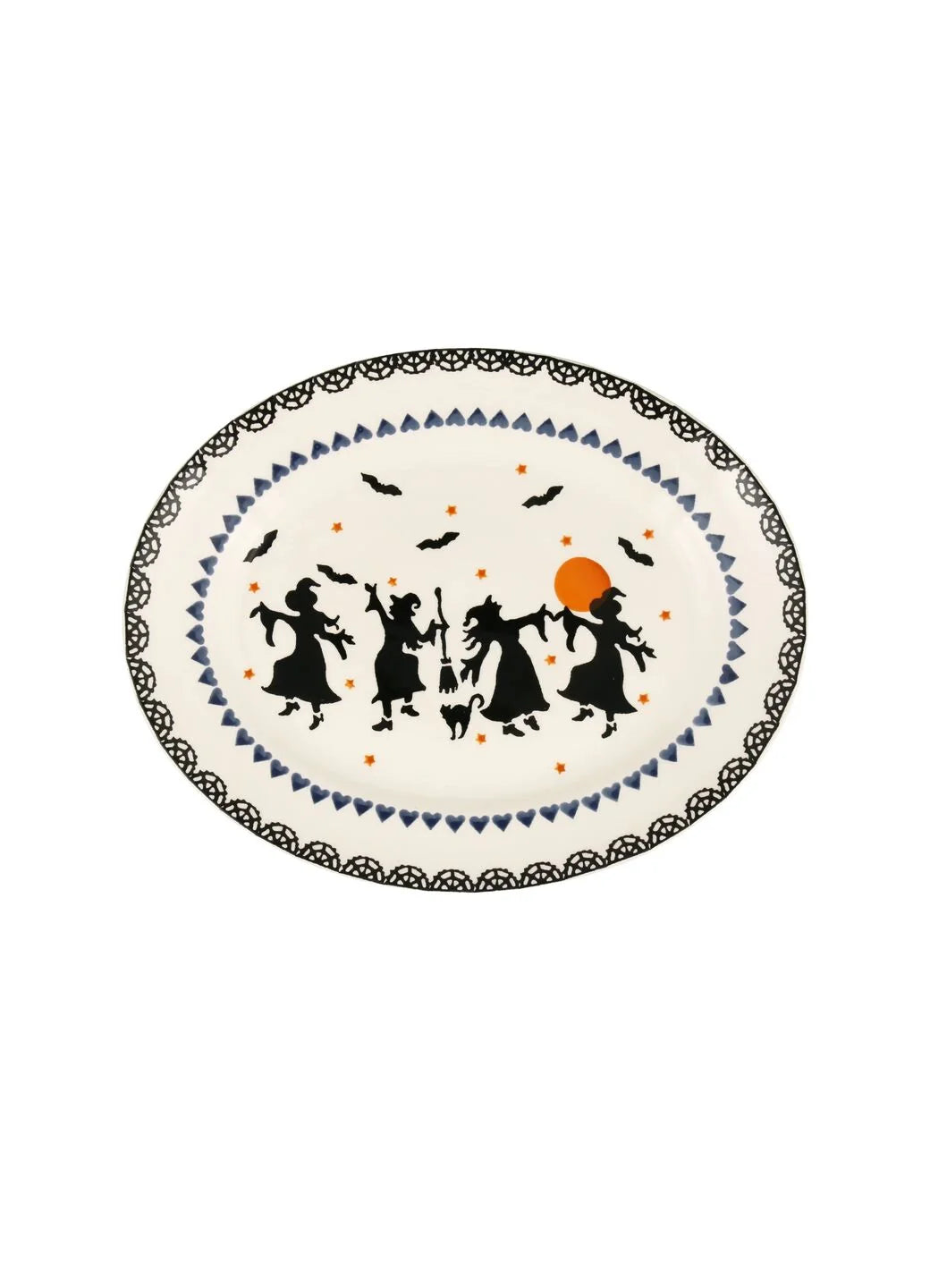 Emma Bridgewater Dancing Witches Small Oval Platter