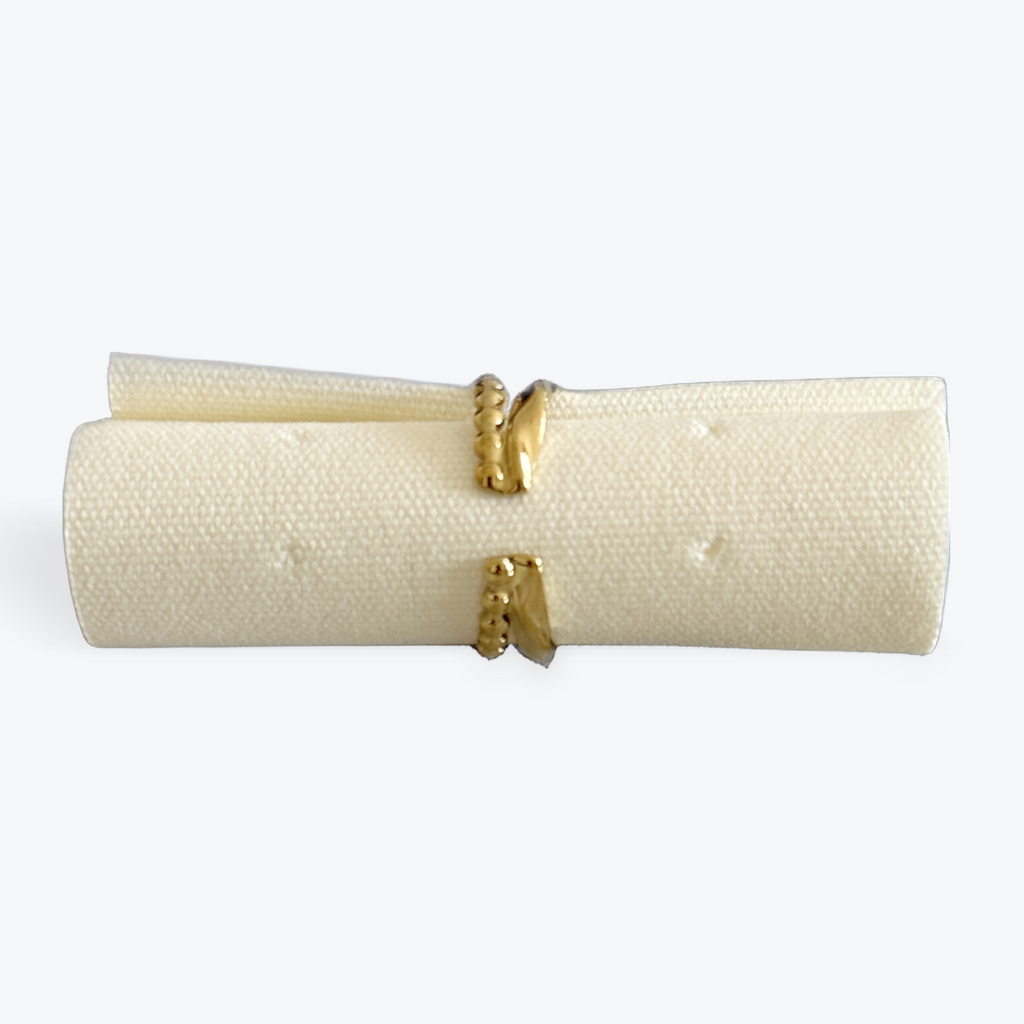 18ct Gold Plated Amazonite Double Band Adjustable Ring