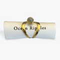 18ct Gold Plated Green Aventurine Wrap Ring