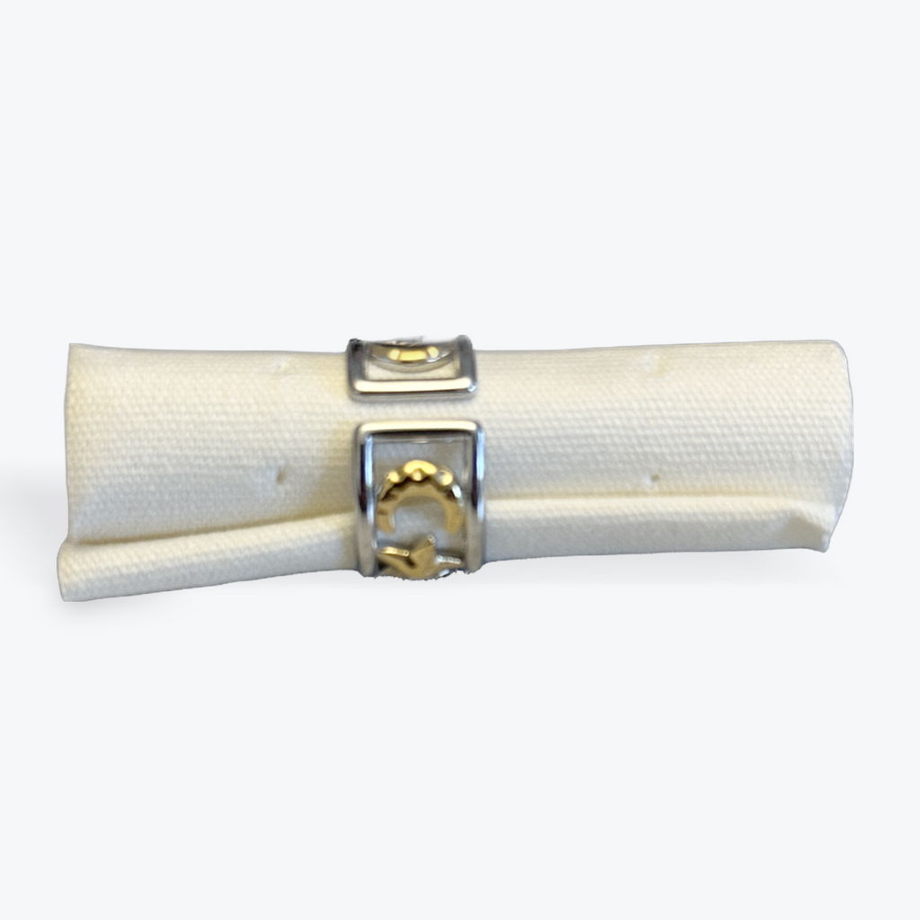 18ct Gold Plated Sun & Moon Ring - Available in Two Tone Gold and Silver