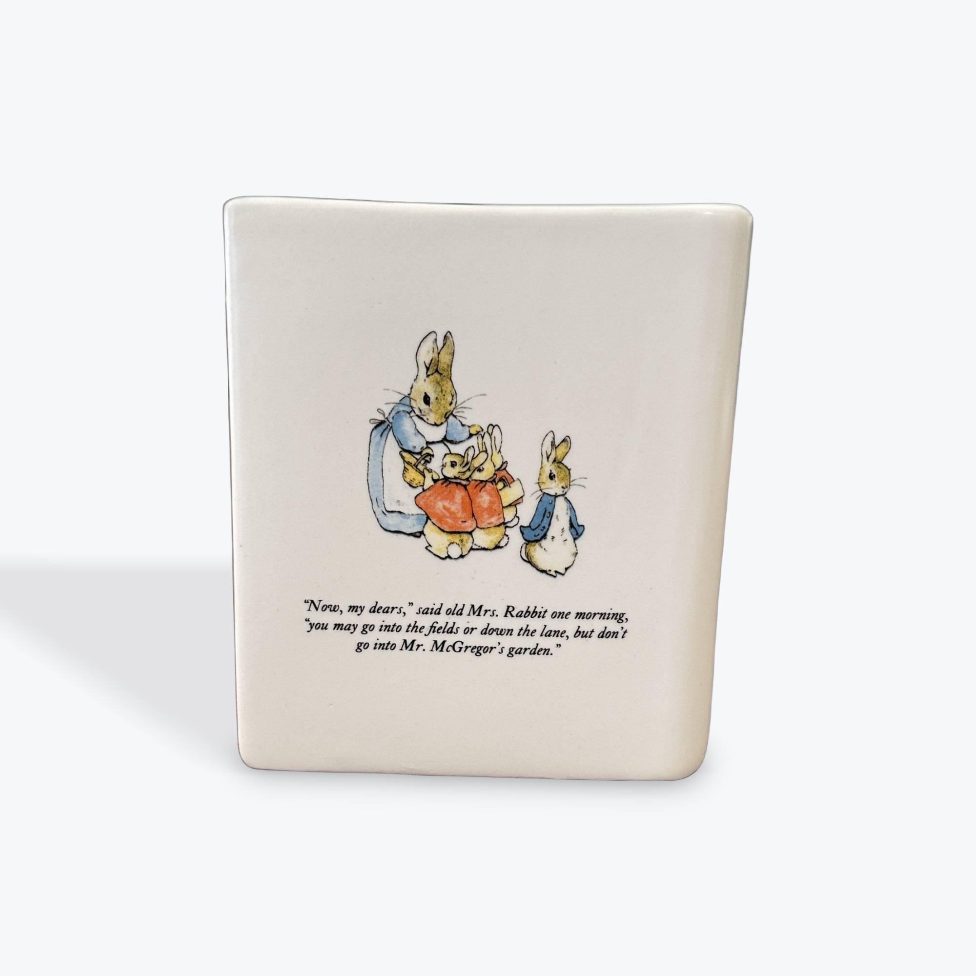 Peter Rabbit Tale 10cm Ceramic Book Pot