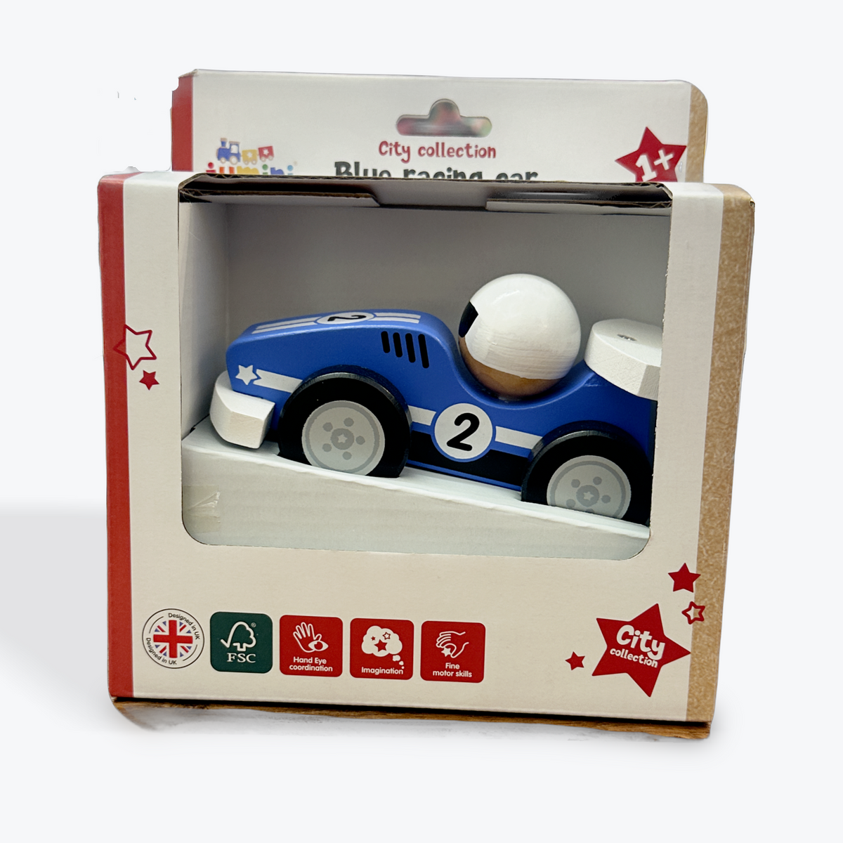 Push Along Racing Car - Blue