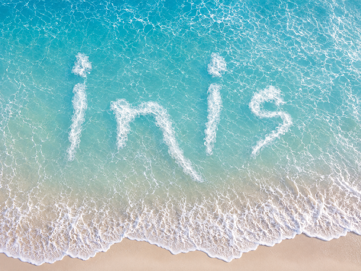 Inis logo in the waves