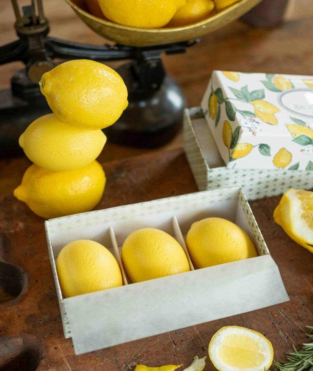 Bronnley Lemon Soap Gift Set - 3 x 100g
