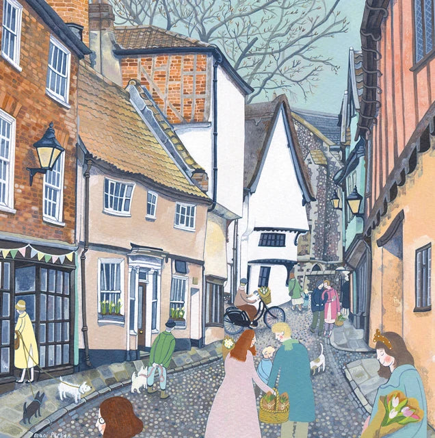 Bustling Around - Card