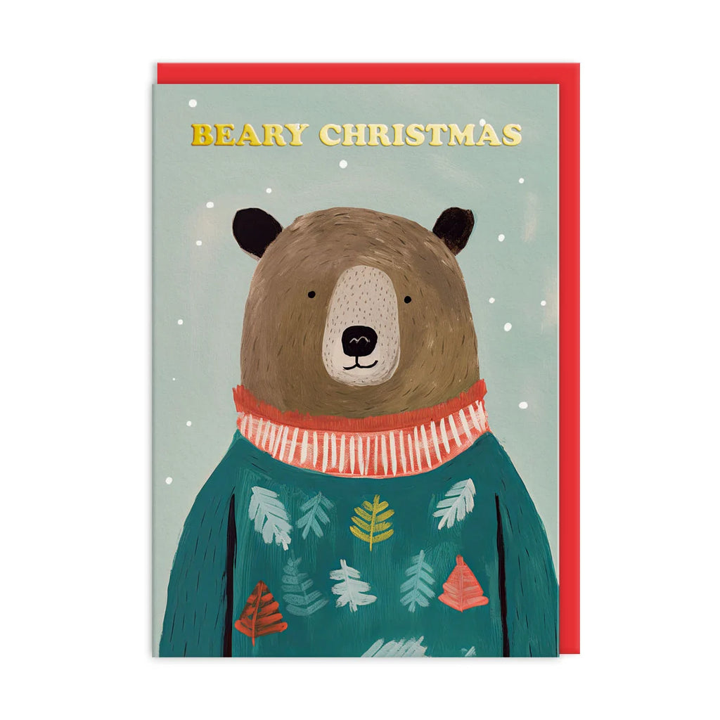 Festive Bears x 3 Charity Christmas Cards (Pack of 9)