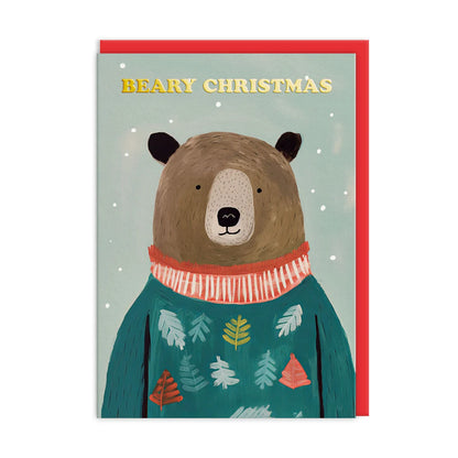 Festive Bears x 3 Charity Christmas Cards (Pack of 9)