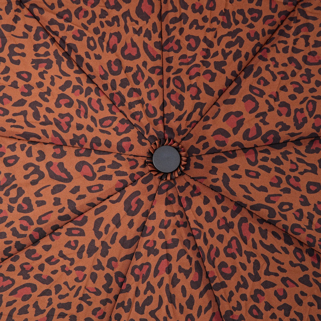 Roka Umbrella in Mini Leopard Pongee