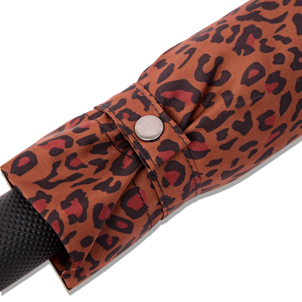 Roka Umbrella in Mini Leopard Pongee