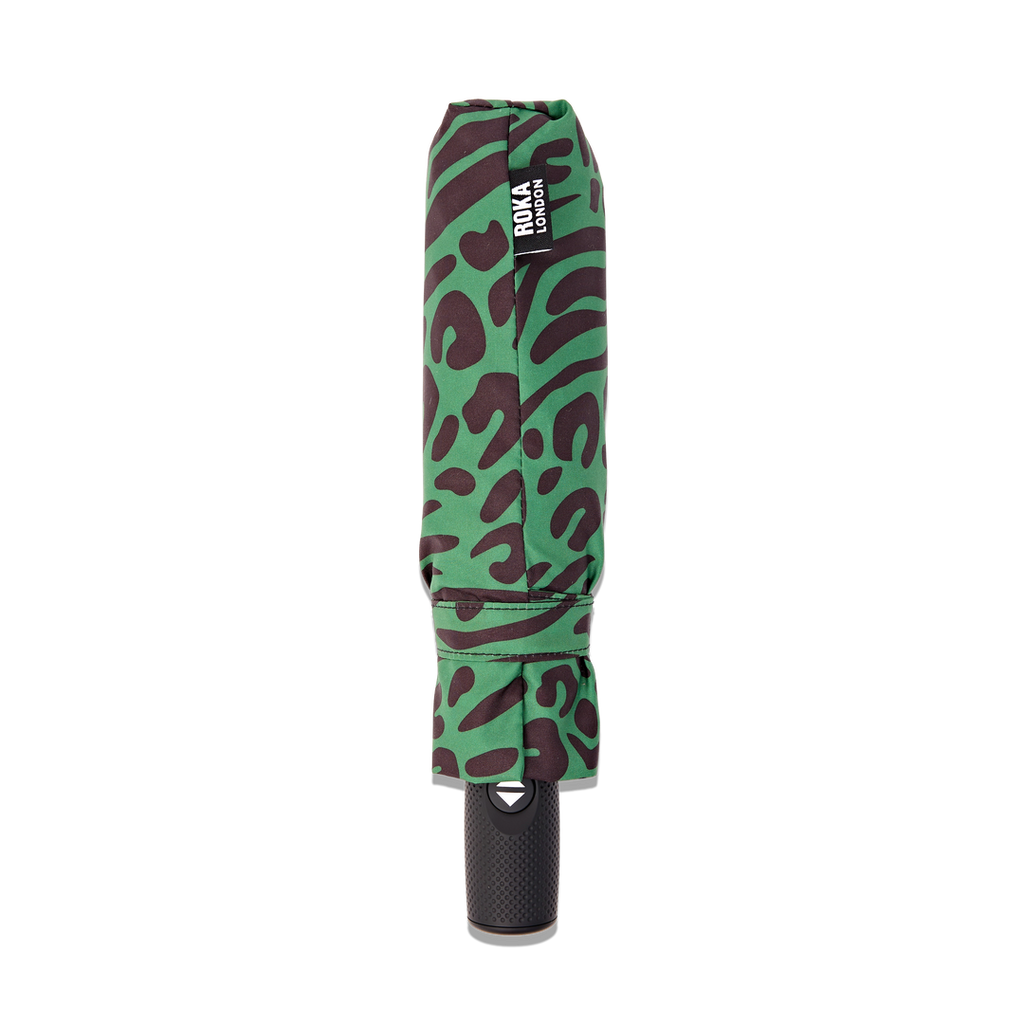 Roka Umbrella In Mixed Animal Artichoke Pongee