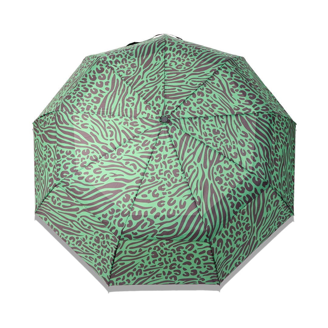 Roka Umbrella In Mixed Animal Artichoke Pongee