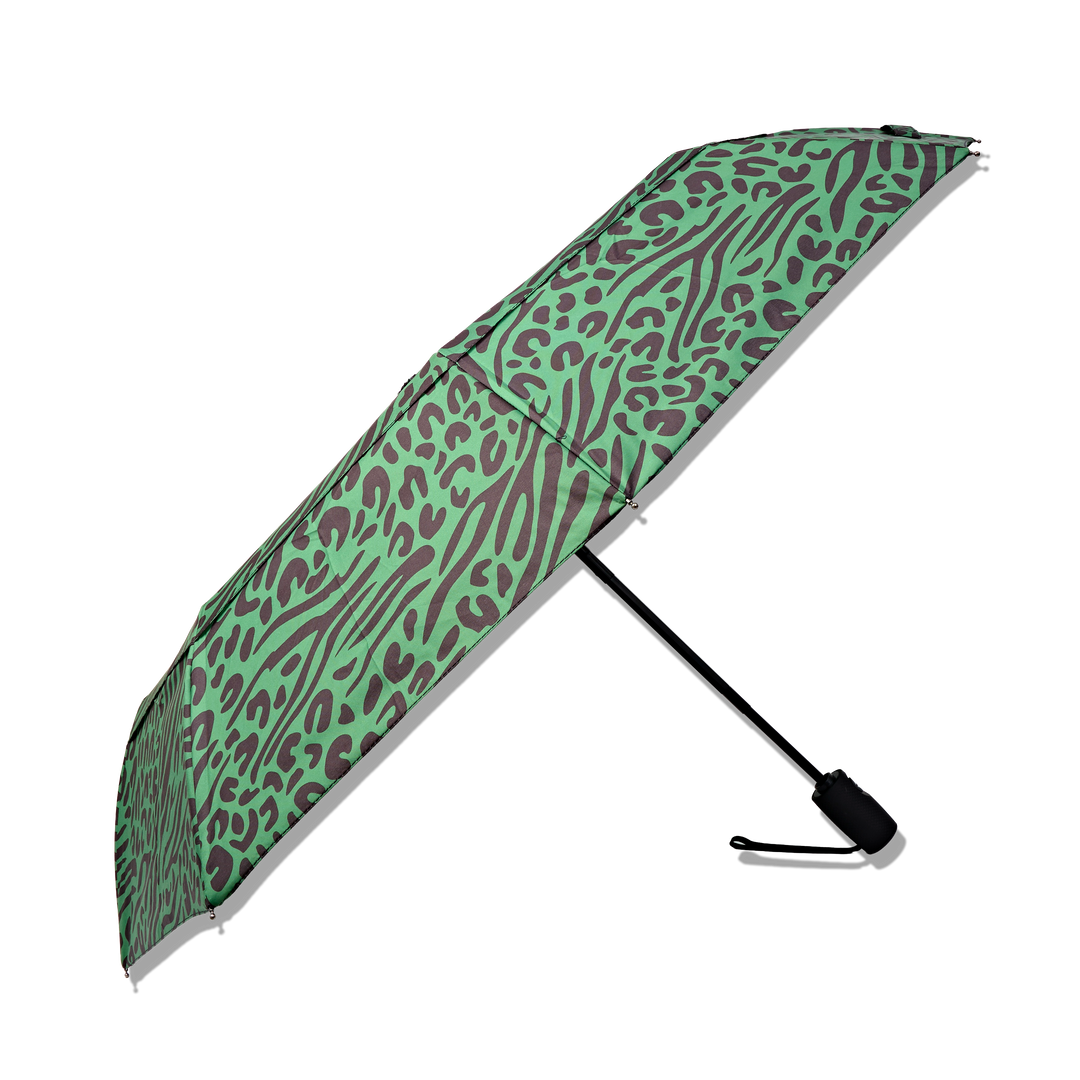 Roka Umbrella In Mixed Animal Artichoke Pongee
