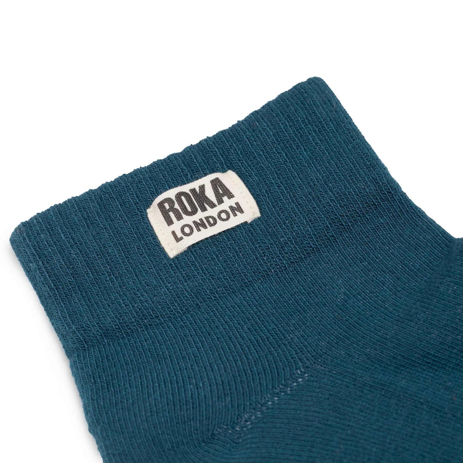 Roka Teal Organic Cotton Socks - one size