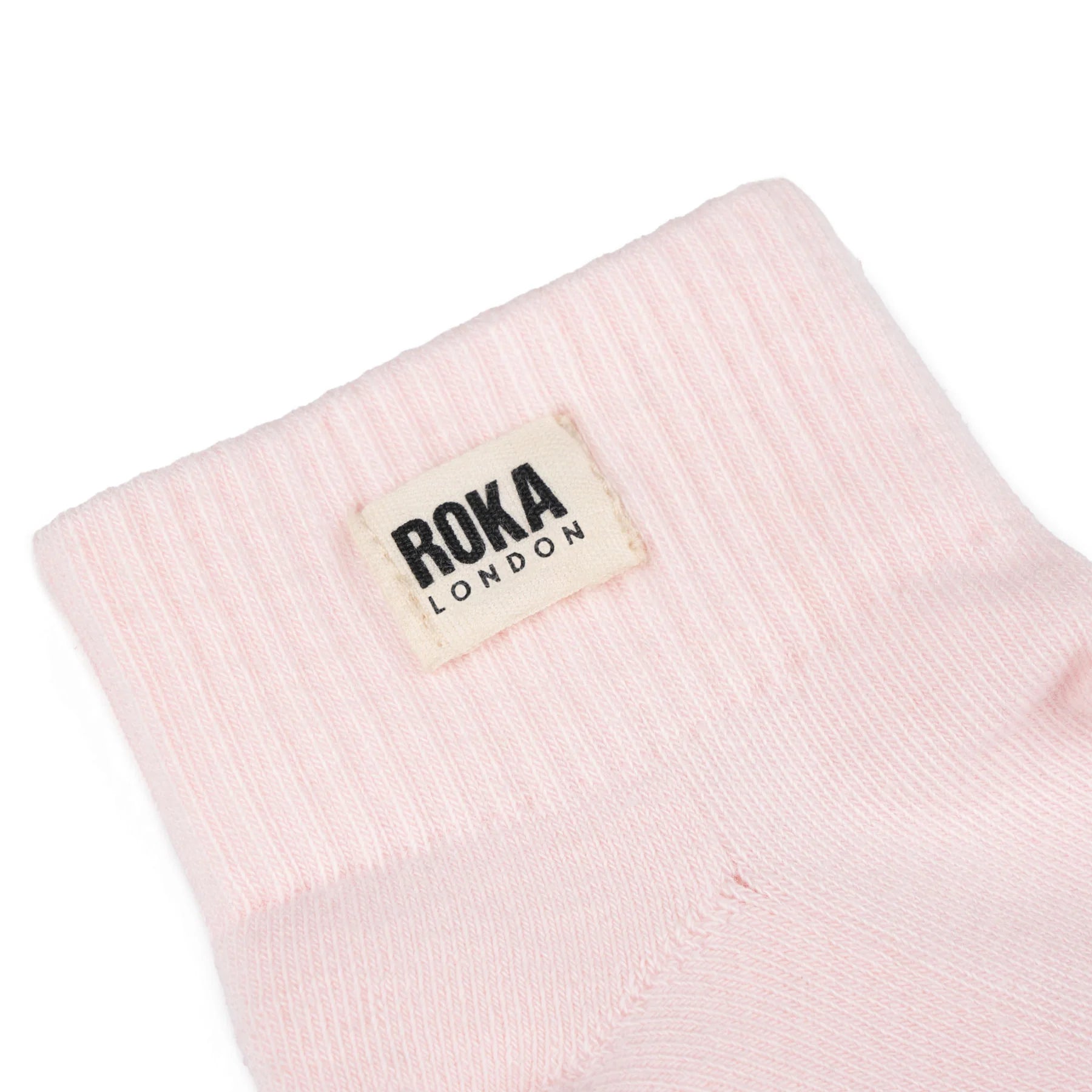Roka Transcedent Pink Organic Cotton Socks - one size