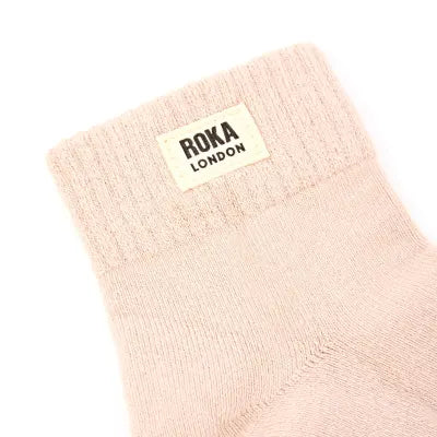 Roka Ecru Organic Cotton Socks - one size