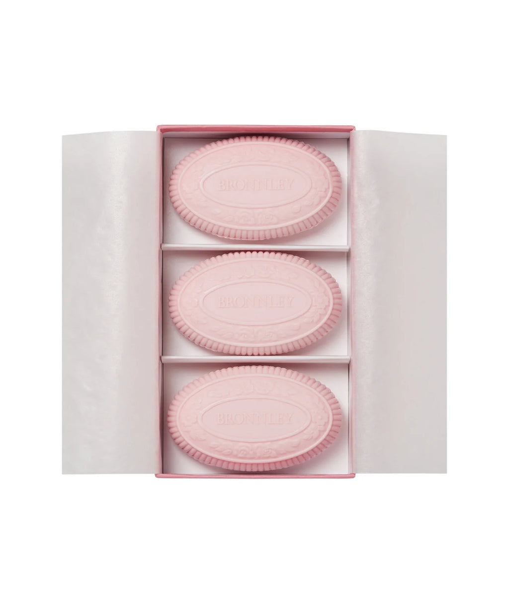 Bronnley Rose Soap Gift Set - 3 x 100g