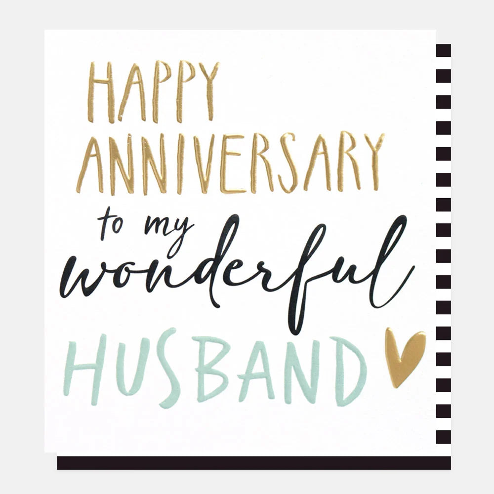 Wonderful Husband Anniversary Card
