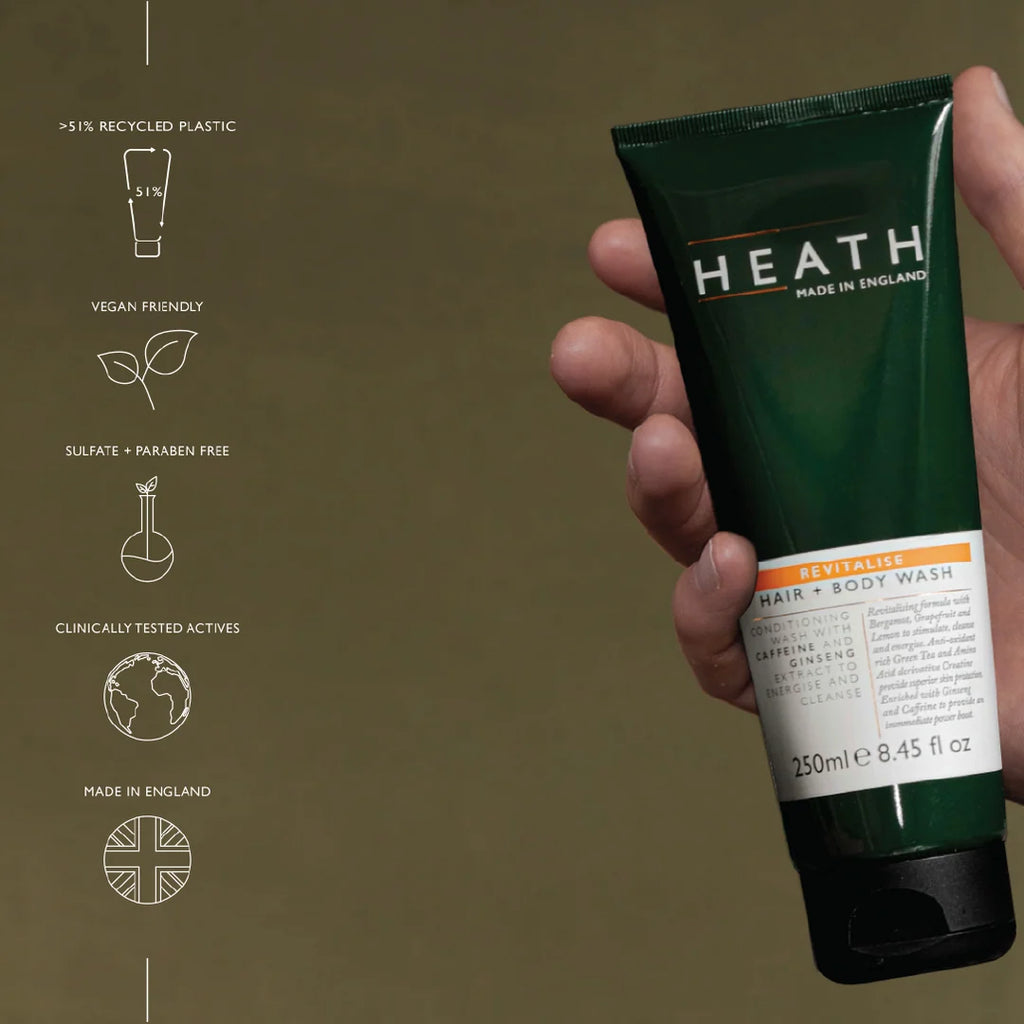 HEATH Revitalise Hair + Body Wash