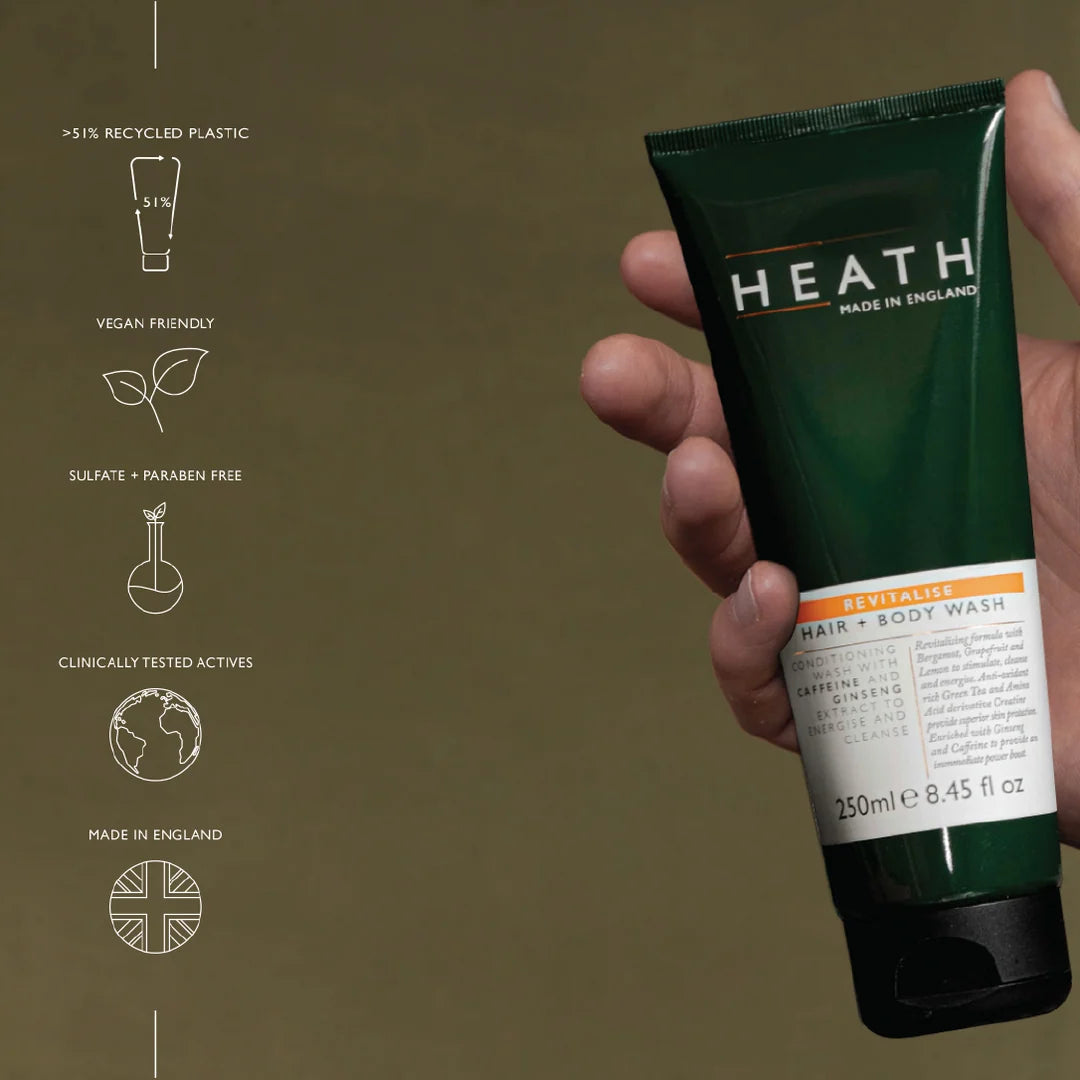 HEATH Revitalise Hair + Body Wash