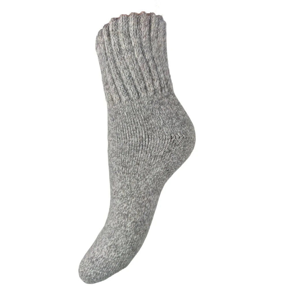 Gemjar Light Grey Thick Wool Blend Socks - UK 4-7