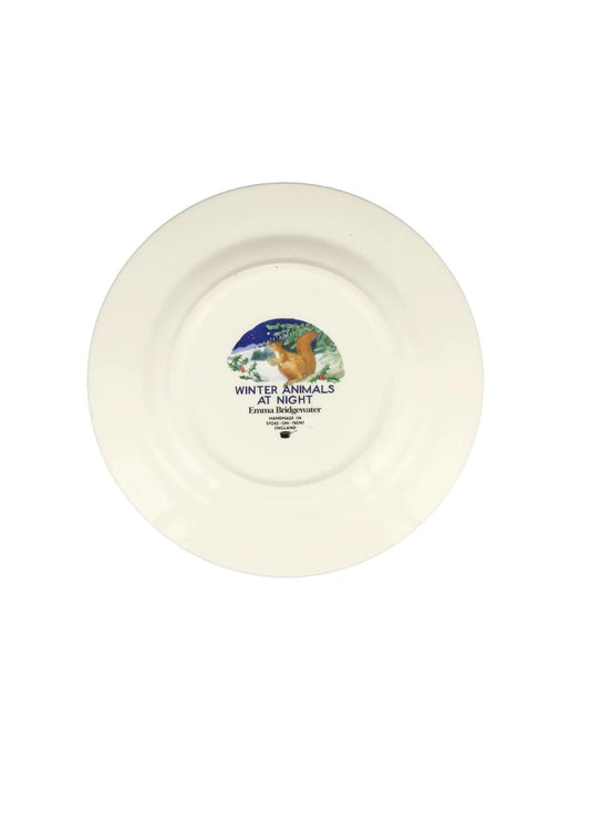 Emma Bridgewater Midnight Squirrel Medium Dinner Plate, 8.5 Inch