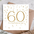 It's Your Special Day Gold Confetti 60th - Birthday Card