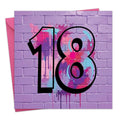 18 Birthday Graffiti Card for her