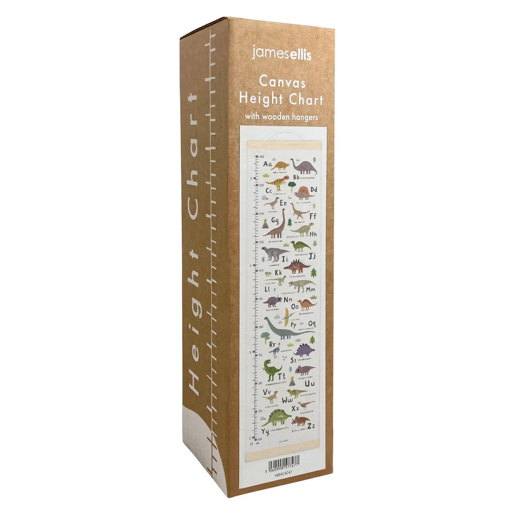 Dinosaur Alphabet - Canvas and Wood Height Chart