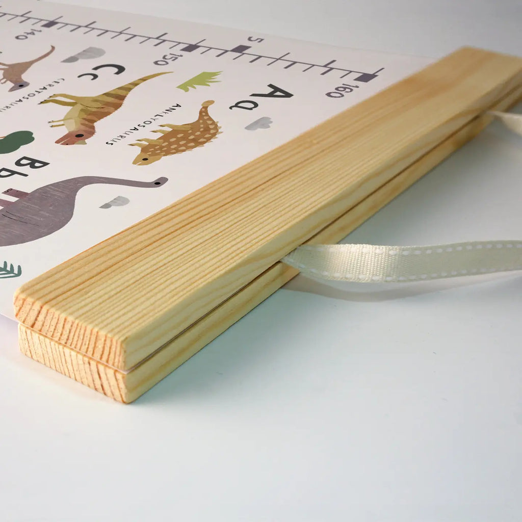 Dinosaur Alphabet - Canvas and Wood Height Chart