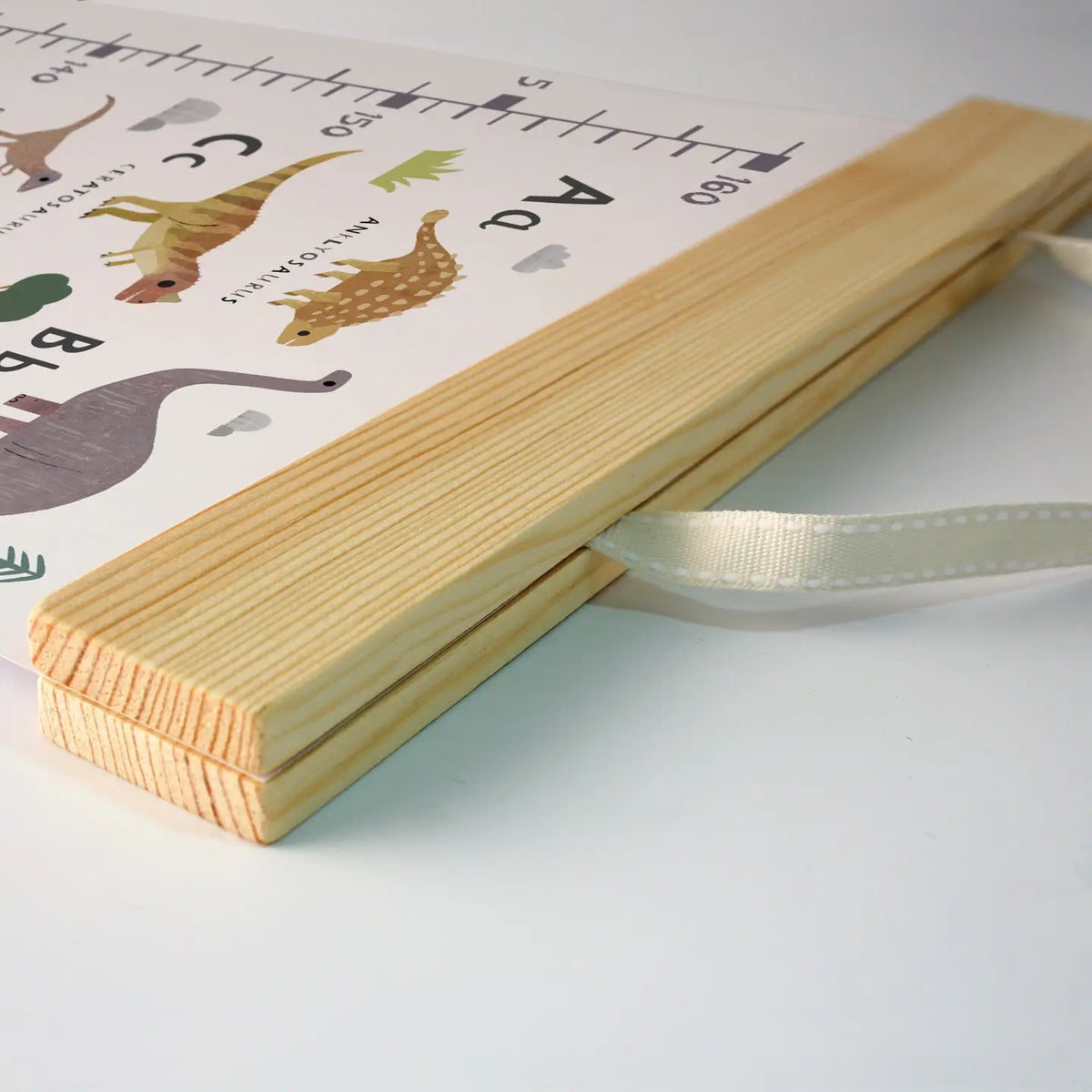Dinosaur Alphabet - Canvas and Wood Height Chart