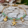 18ct Gold Plated Seaside Charm Bracelet