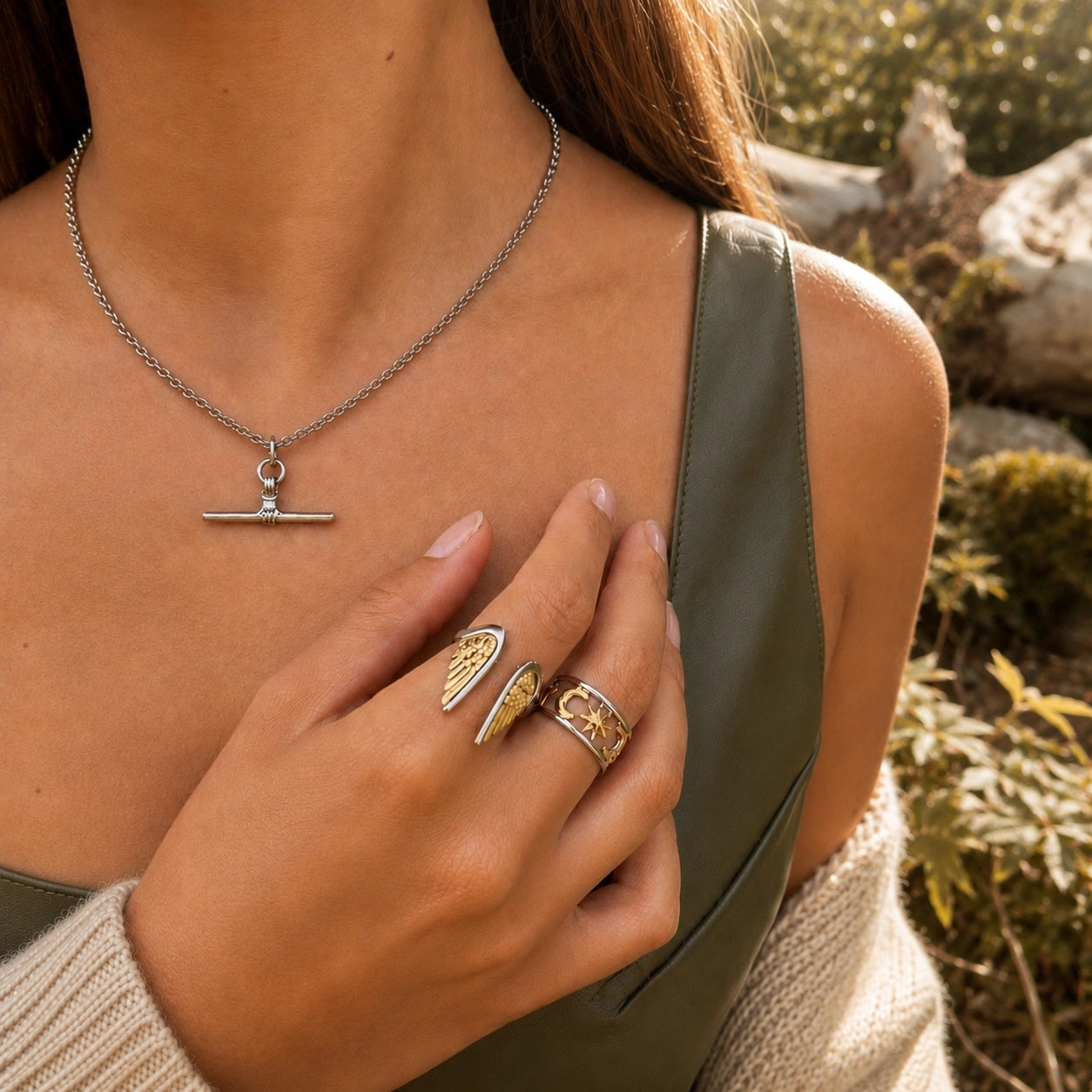 18ct Gold Plated Angel Wings Ring