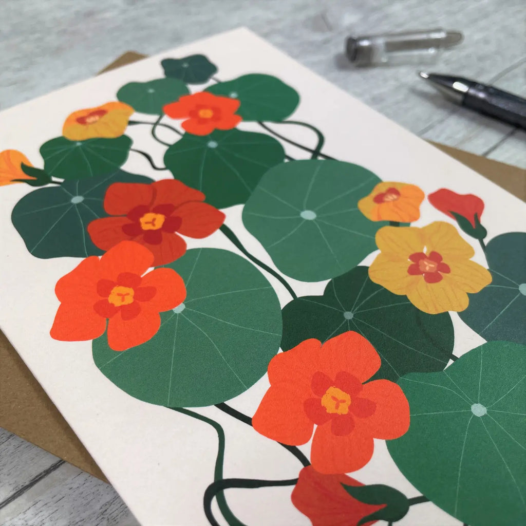 'nasturtium' Greeting Card