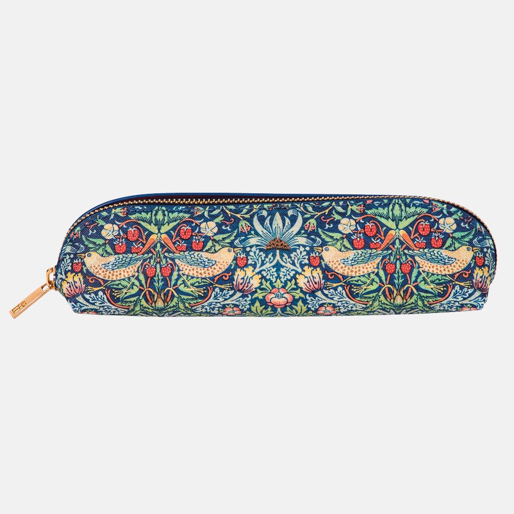 Deluxe Slim Pencil Case – William Morris - Strawberry Thief