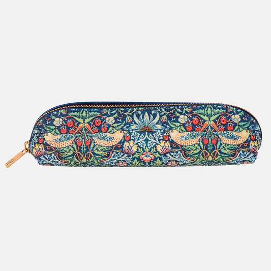 Deluxe Slim Pencil Case – William Morris - Strawberry Thief