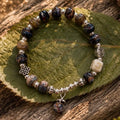 Ceramic Beads Bracelet with Charm - Dusk