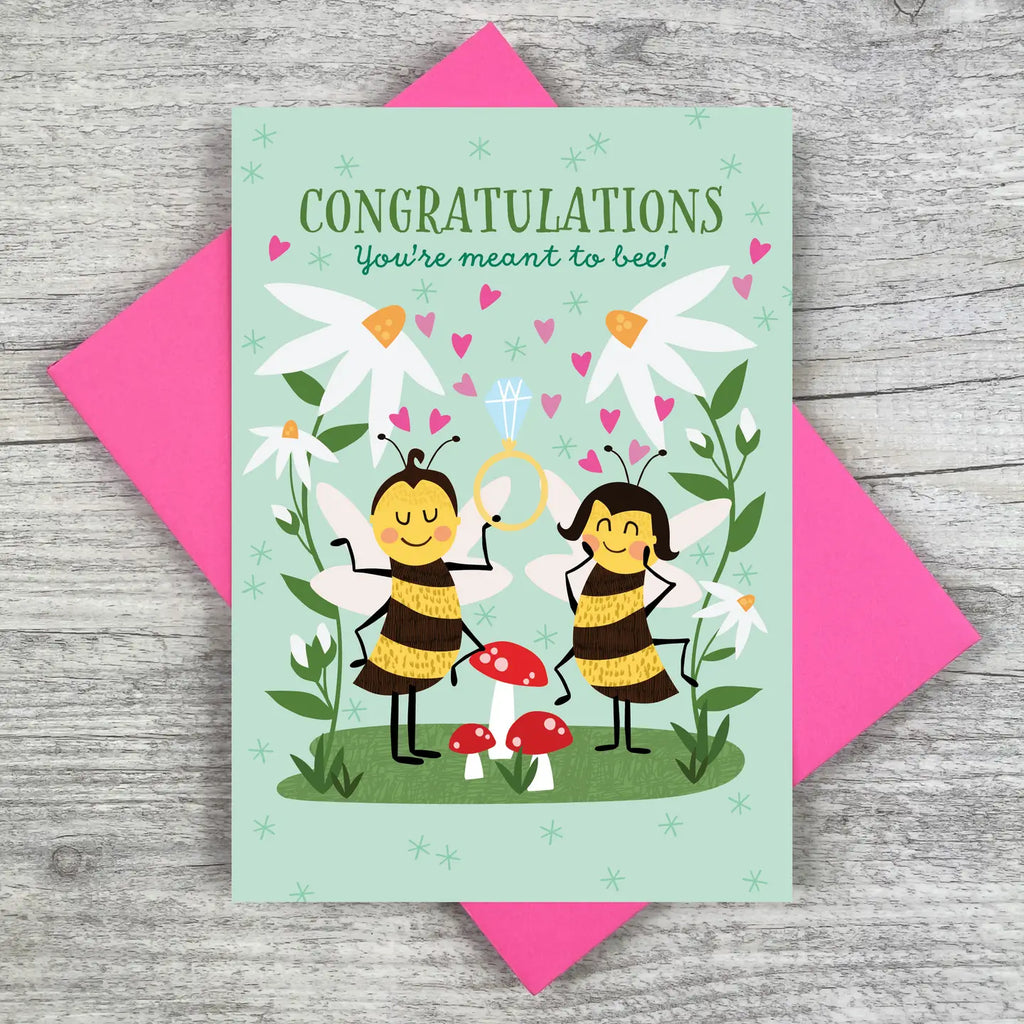 You're meant to Bee - Engagement Card