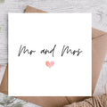 Mr and Mrs Card | Wedding Card / Congratulation Card