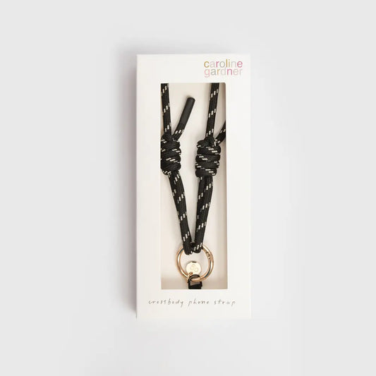 Black Cord Long Phone Strap