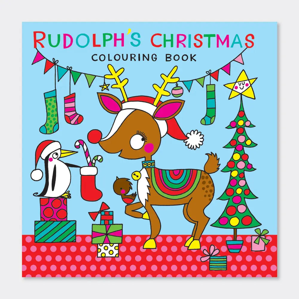 Square Colouring Book - Rudolph's Christmas