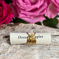 18ct Gold Plated Hammered Crossover Adjustable Ring