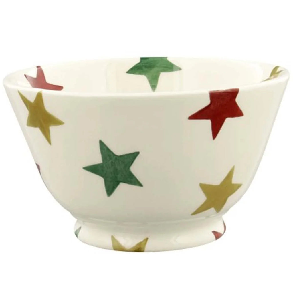 Emma Bridgewater Red Green & Gold Star Small Old Bowl