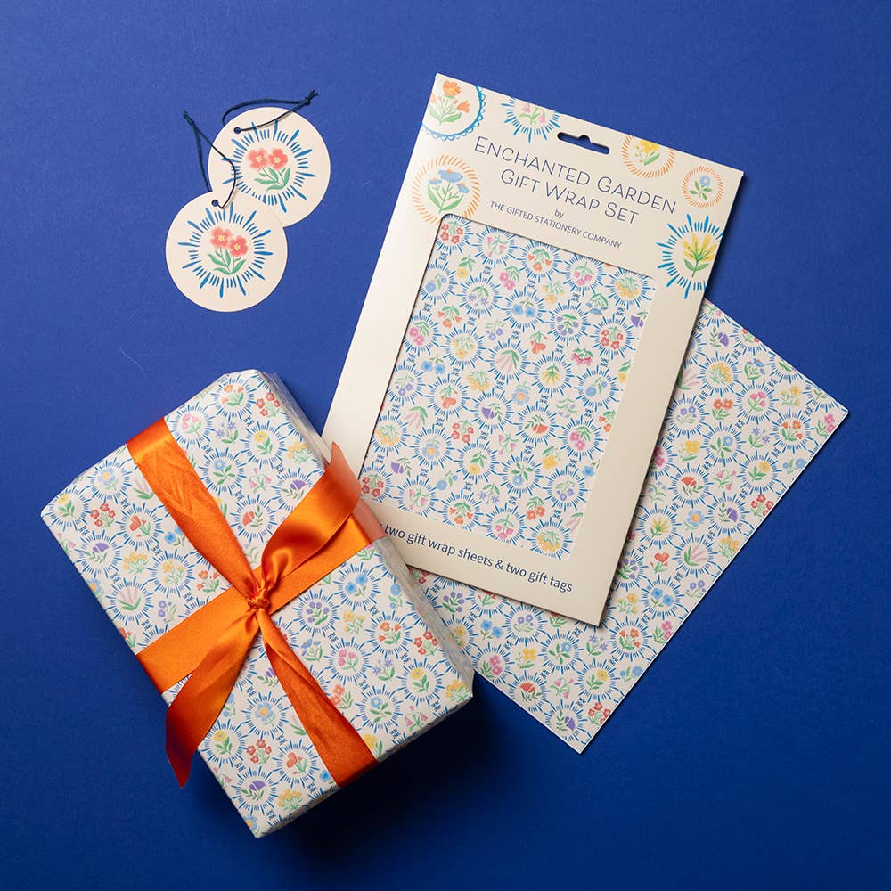 Gift Wrap Set - Enchanted Garden