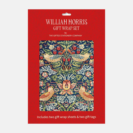 Gift Wrap Set - William Morris - Strawberry Thief