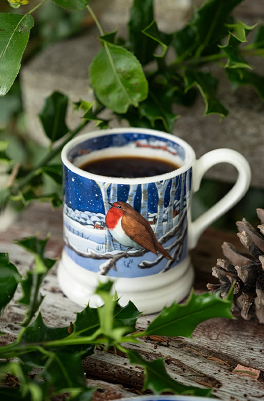 Emma Bridgewater Midnight Robin 1/2 Pint Mug