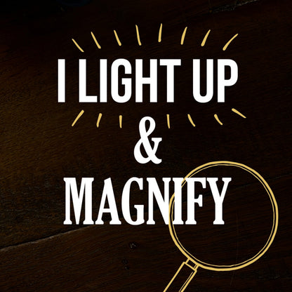 Light Up Menu Magnifier - Aqua